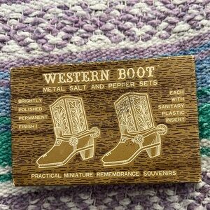 Western Boot Salt and Pepper Set